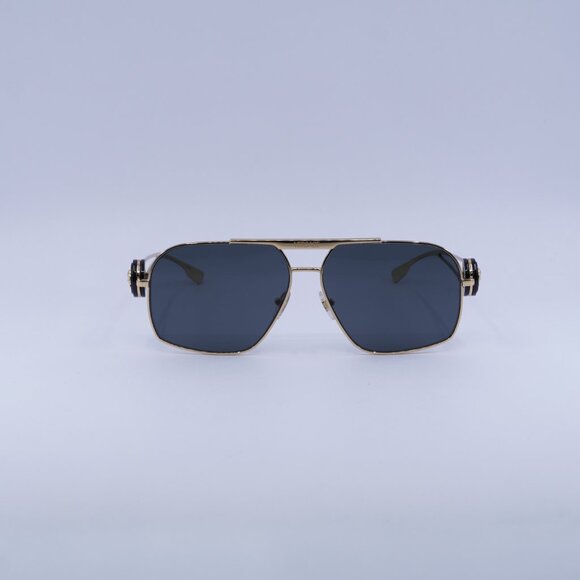 🕶️ New Versace VE2269 100287 Sunglasses - Gold Frame, Grey Lenses - Picture 3 of 10